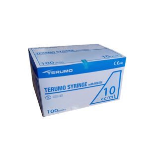 Terumo Siringhe Sterili Monouso 10ml Con Ago 22G – Nero – (100 pz)