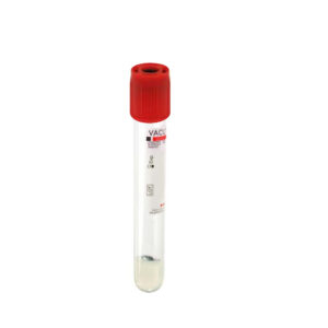 VACUTEST KIMA Provette con gel e attivatore della coagulazione – 16 x 100 mm – Aspirazione 8 ml (Rosso – Confezione 100 pezzi)