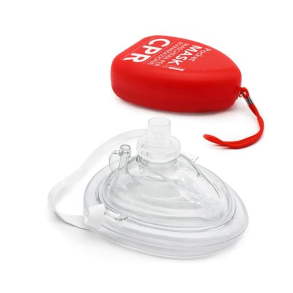 AIESI® Pocket Mask maschera di rianimazione professionale per respirazione bocca a bocca con valvola unidirezionale e filtro