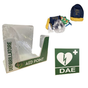 Supporto A Muro AED POINT Per Defibrillatore e Kit di rianimazione