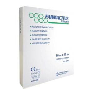 Farmactive Medicazione all'alginato 10cm x 10cm (Confezione da 10)