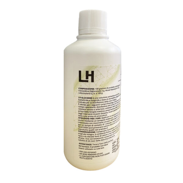 LH Glucodex soluzione antisettica incolore flacone 500ml