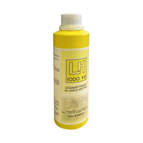 LH IODO 10 disinfettante a base di polivinilpirrolidone iodio pronta all’uso (125 ml)