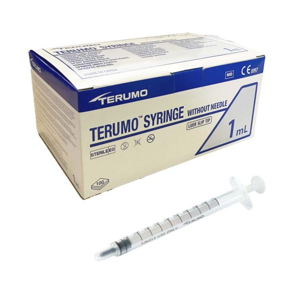 Terumo Siringhe senza ago 1 ml – Luer Slip concentrico – Tubercolina MDSS01S2516E (Conf. 100 Pezzi)