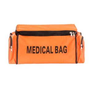 Sport Medical Bag Borsa in nylon con tracolla, interno dim utili 18x38x21H con separatori dotati di velcro, 2 tasche laterali, chiusure con cerniera.
