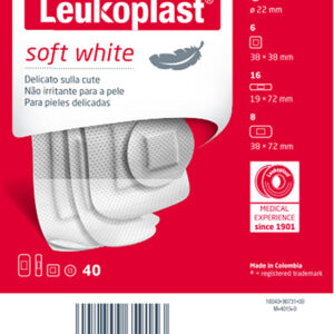 Leukoplast soft white 40 pezzi assortiti