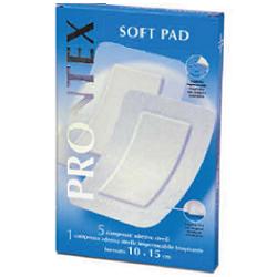 Garza compressa prontex soft pad autoadesiva 10x15cm 6 pezzi