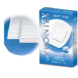 Garza prontex soft pad compressa 5×7 cm 5 pezzi