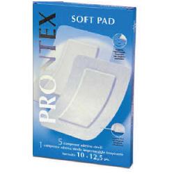 Garza compressa prontex soft pad 10×12,5 6 pezzi (5 tnt + 1 impermeabile aqua pad)