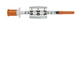 Siringa per insulina pic insumed 0,5 ml 100 ui ago gauge 31 lunghezza 8 mm senza spazio morto 3 sacchetti da 10 pezzi