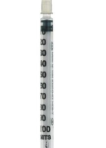 Siringa per insulina extrafine 1ml 100 ui ago removibile 27 gauge 0,40×12 mm 1 pezzo
