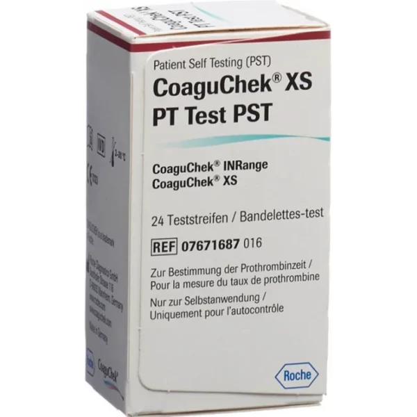 Coaguchek XS PT PST test INRange (24 strisce)